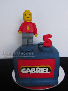 Bolo Lego para o aniversário do Gabriel