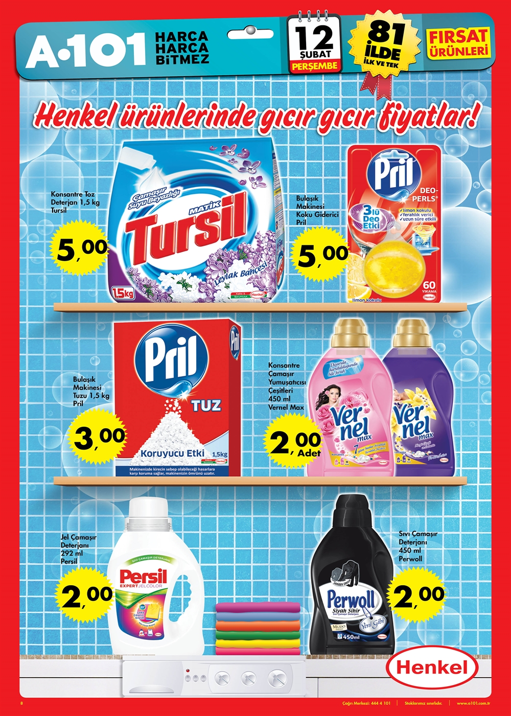 12 şubat a101 eaktüelürünler
