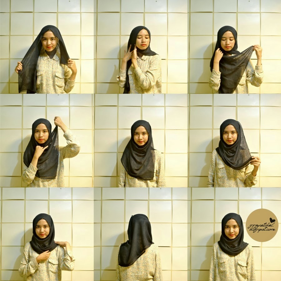 Tutorial Jilbab Paris Untuk Orang Yang Berkacamata Tutorial Hijab