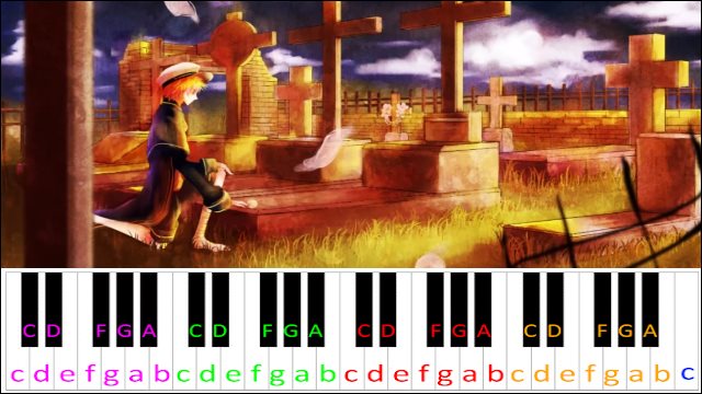 The Undertaker's Daughter by Steampianist Piano / Keyboard Easy Letter Notes for Beginners