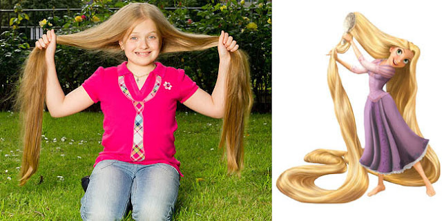 Anak Perempuan Dengan Rambut Panjang Seperti Rapunzel