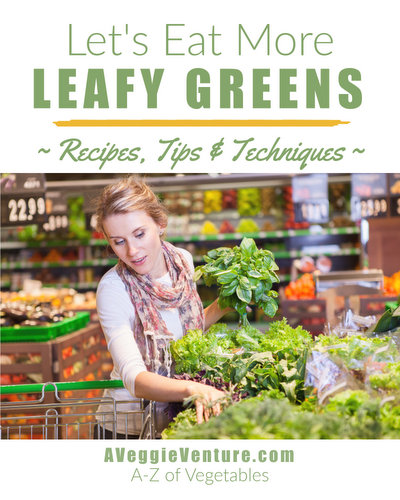 Trying to eat more greens? Tired of the same-old spinach? Find new inspiration in this collection of seasonal recipes for Leafy Greens ♥ AVeggieVenture.com. Savory to sweet, salads to sides, soups to supper, sandwiches to smoothies, simple to special. Many Weight Watchers, vegan, gluten-free, low-carb, paleo, whole30 recipes.