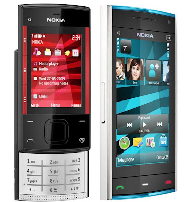 Touchscreen Smartphone Nokia X3 and X6