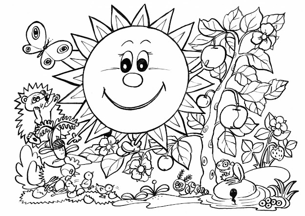 Coloring Book Pages Nature  Colouring Sheets Nature Printable Coloring  Pages Nature Spring Printable Coloring Pages