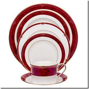 Spode Bordeaux dinnerware