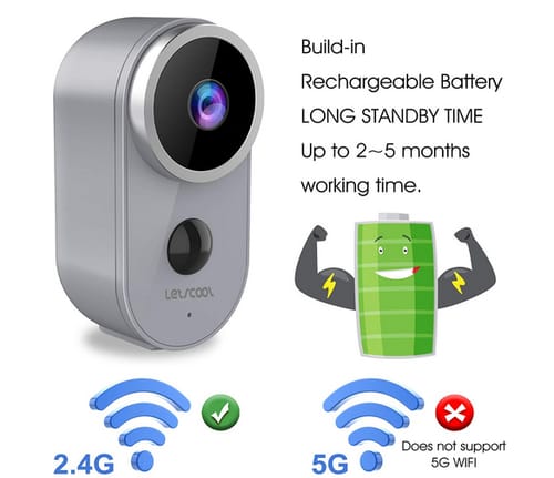 Letscool A4 Wireless Camera for Home Security