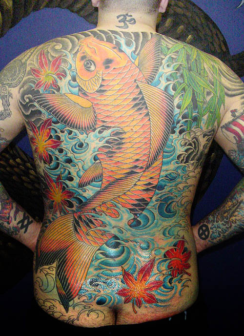 Free koi tattoo designs back body