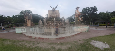 Panabo City Freedom Park with Panorama full view of main bighand statue