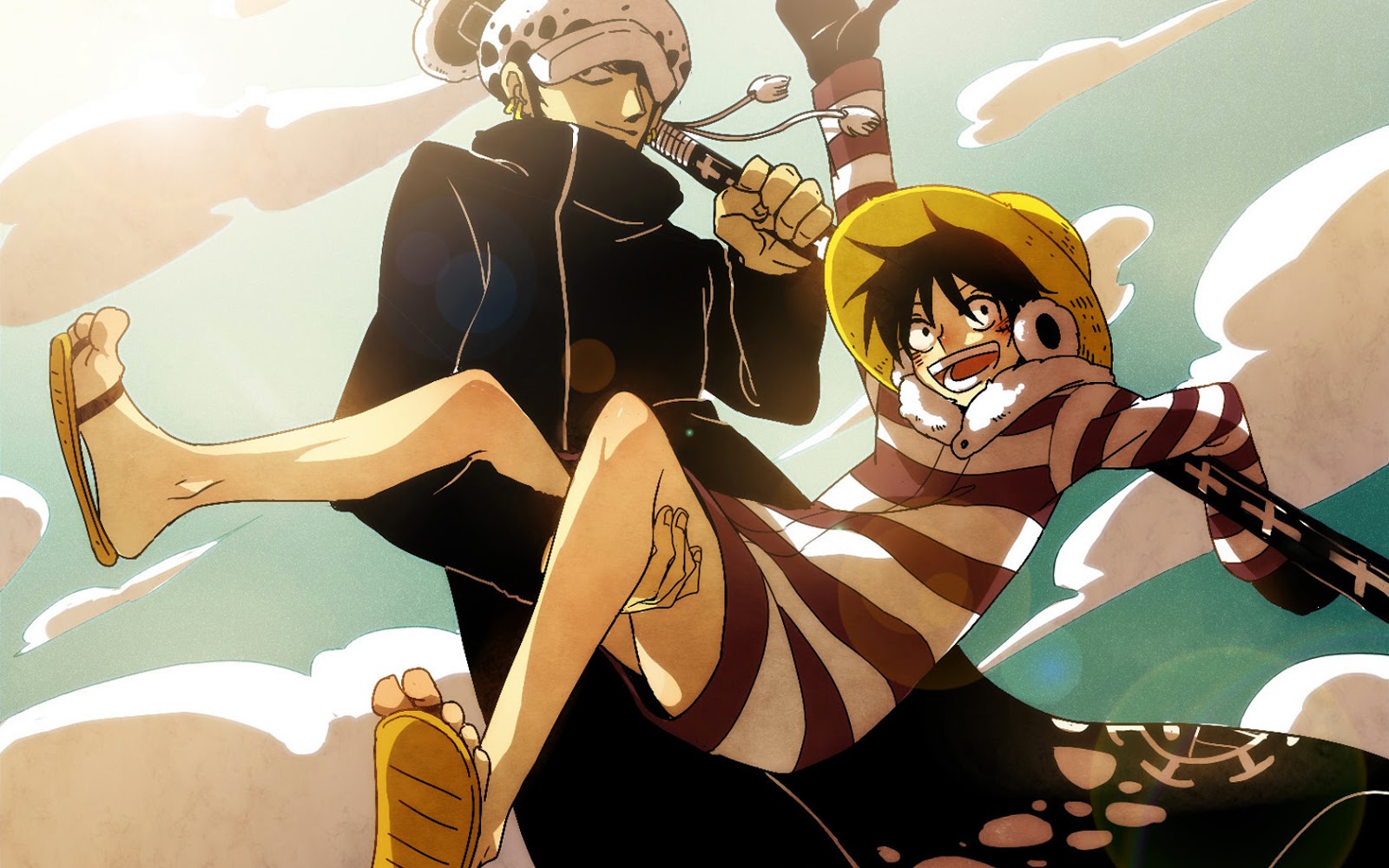 One Piece Luffy and Trafalgar Law