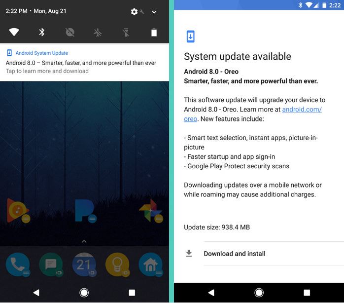 Cara Update Android 8.0 Oreo di OPPO F5 - Gallery Tekno