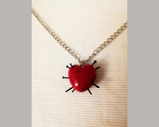 kalp kolye,heart necklace,grunge,kill,kill star