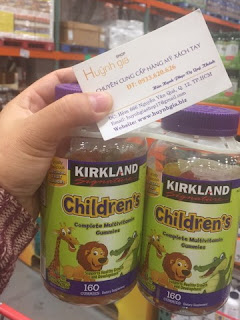 Thực phẩm chức năng Kẹo dẻo bổ sung Vitamin cho trẻ em Kirkland Children's Multivitamin của Mỹ www.huynhgia.biz