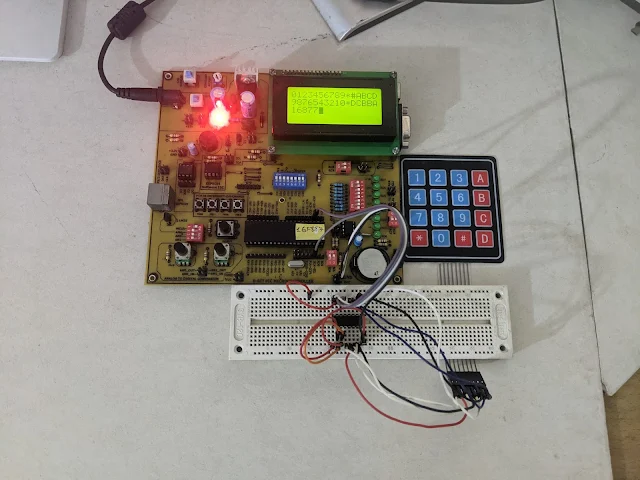 PIC16F887 PCF8574AP I2C 4x4 KeyPad using XC8