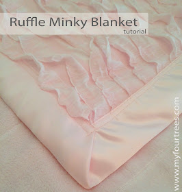 Ruffle Minky Blanket Tutorial