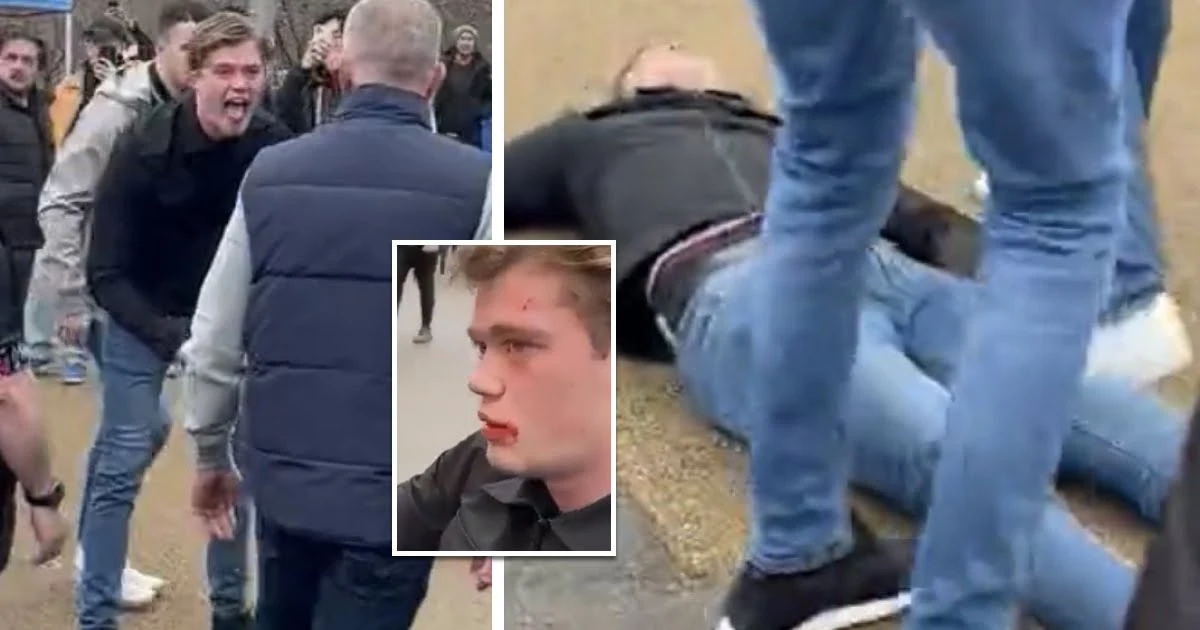 WATCH: Chelsea fan gets knocked out with punch to the face before West Ham game, spotted in wheelchair later