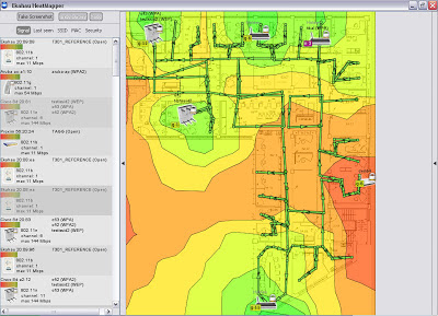 Network mapping software freeware | Ekahau HeatMapper