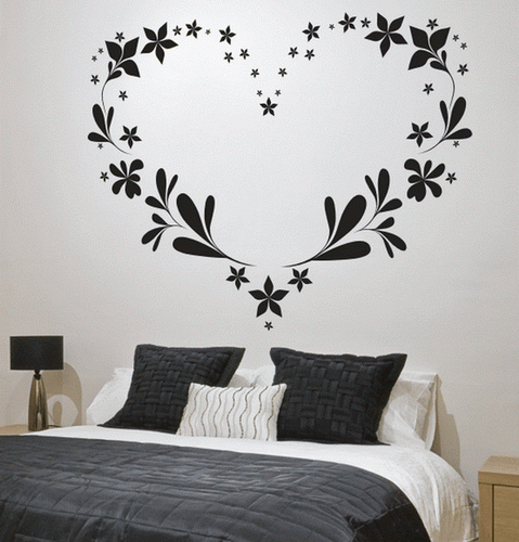 70 Gambar Stiker  Dinding  Kamar  Tidur  dengan Motif Modern 