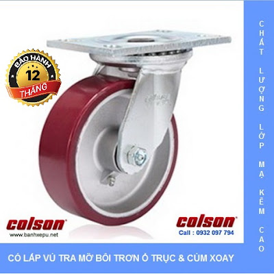 Bánh xe xoay di động chịu lực 675kg Colson Caster 8 inch | 6-8299-939 banhxedayhang.net