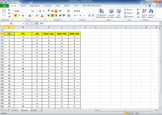 Hướng dẫn cố định dòng, cột trong Excel