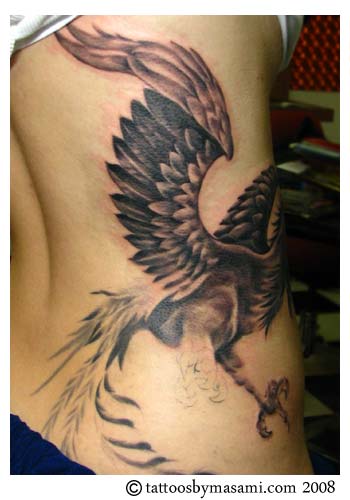tribal phoenix tattoo designs