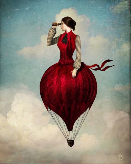 Christian Schloe ilustração digital surreal onírica sonhos O prazer de viajar