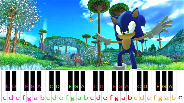 Planet Wisp (Act 1) - Sonic Colors Piano / Keyboard Easy Letter Notes for Beginners