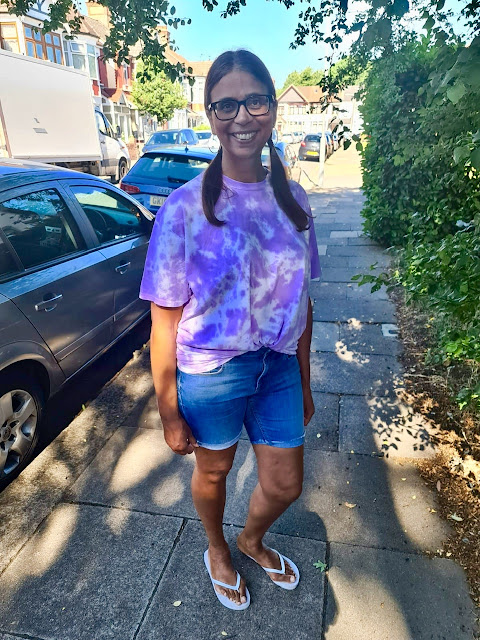 Lilac Tie Dye Oversized T-Shirt -Veda