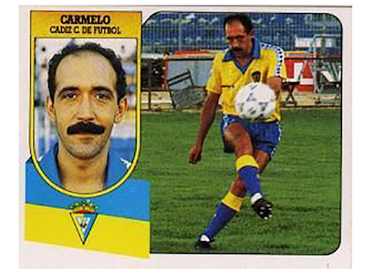 Carmelo, el Beckenbauer de la Bahía, cromo mítico del Cádiz CF