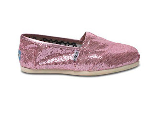 Pink Glitter Toms on Pink Glitter Toms Shoe