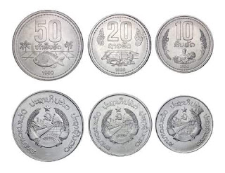 gambar uang koin kip laos