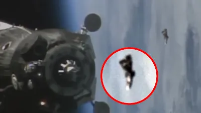 NASA TV ISS cameras catch mystery object nearby.