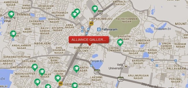 Alliance Galleria - Location Map