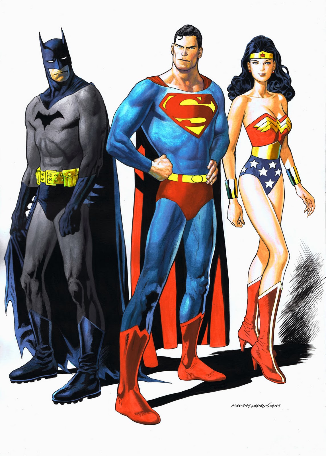 Batman, Superman amp; Wonder Woman painting
