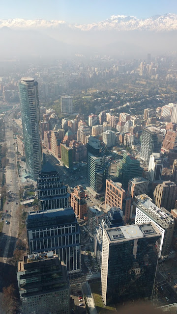 Vistas desde Edificio Costanera, Santiago de Chile