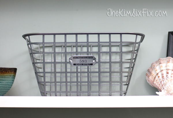 Faux wire basket