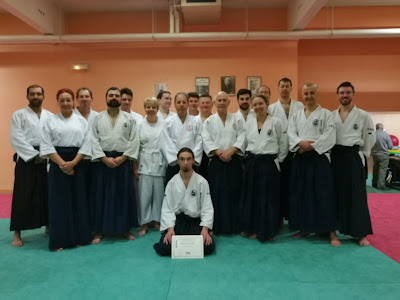 Remise de diplôme troisième dan par Alain Floquet