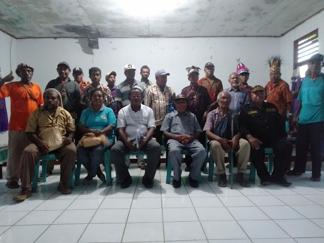 Team Konsultasi dan Advokasi HAM Masyarakat Adat Biak Numfor Sosialisasi Otsus Jilid II di Biak Utara