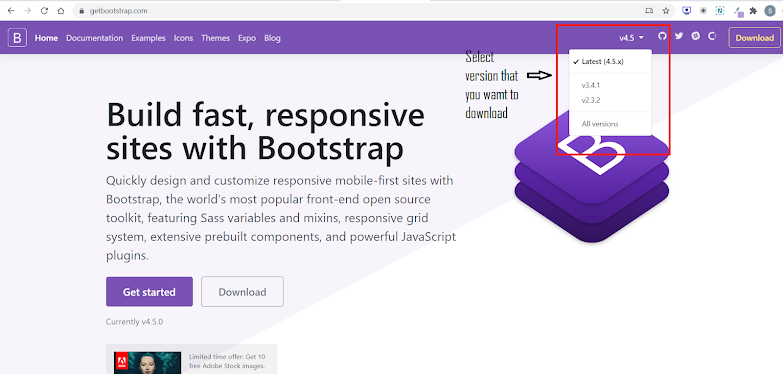 Getbootstrap Home Page