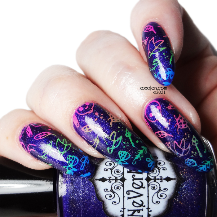 xoxoJen's swatch of Nevermind Purple Parade