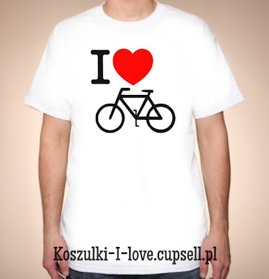 koszulka i love rower