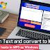 Listen Text and convert to MP3 | converti testo in MP3 su Windows