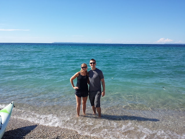 Early Morning Run - on the beach in Glen Arbor, Michigan