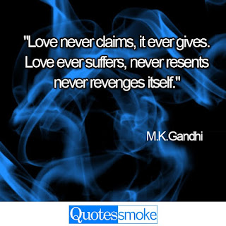 M.K.Gandhi Love quote