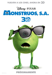 Póster Monstruos S.A. 3D