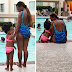 Basketmouth's wife Elsie shares pics of herself in swimwear