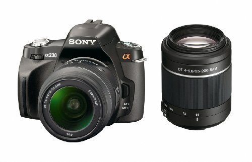 Sony Alpha A230Y 10.2 MP Digital SLR Camera with  Super SteadyShot INSIDE Image Stabilization and 18-55mm and 55-200mm Lenses