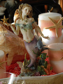 Plum Creek Place - Coral Sunrise Tablescape.