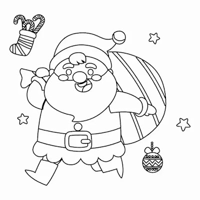 Desenhos de Natal Bonitos para Colorir