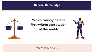 Which country has the first written constitution of the world