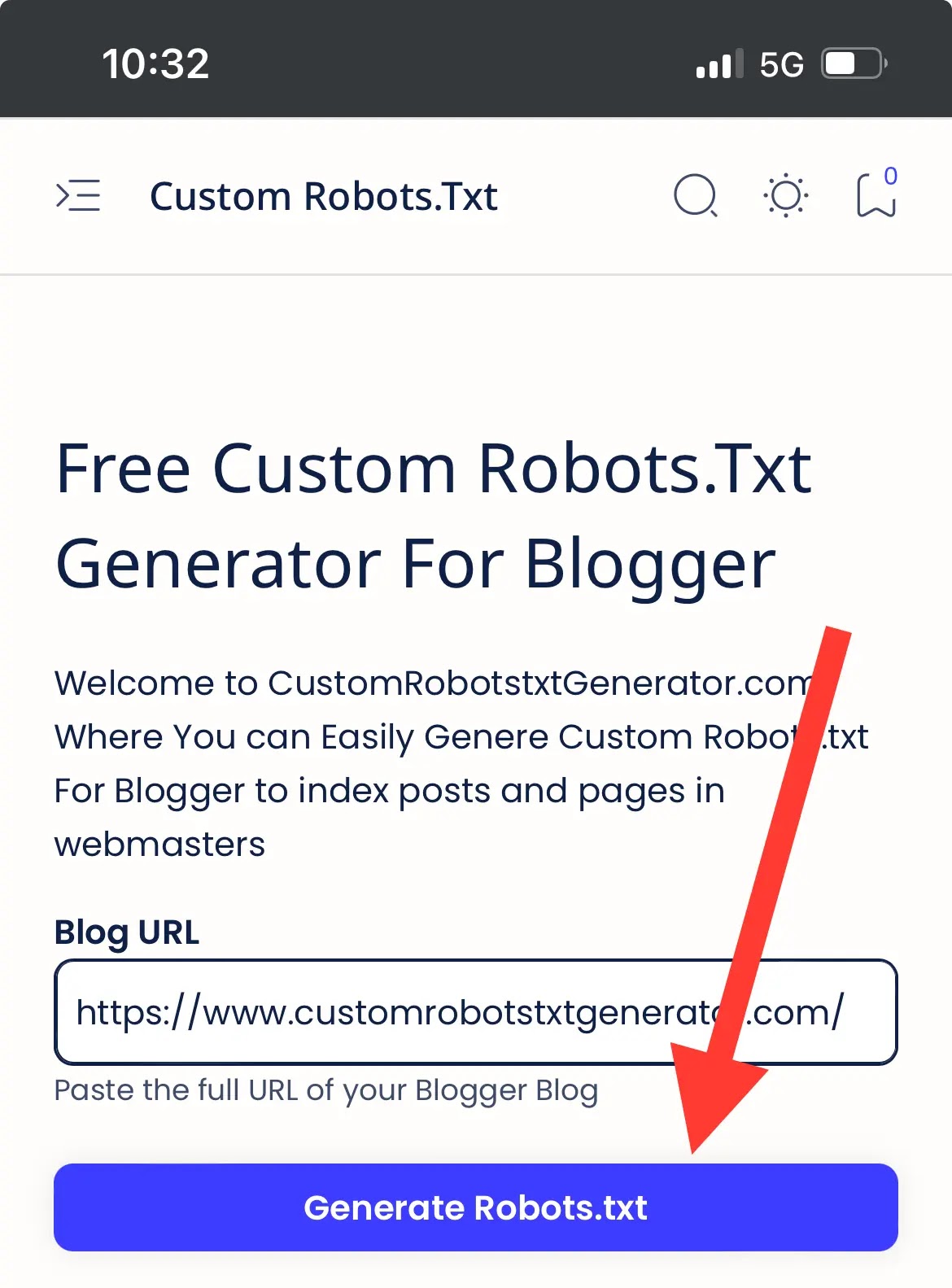 Free Custom Robots.Txt Generator